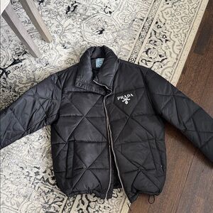 Prada Black Quilted Puffer Jacket